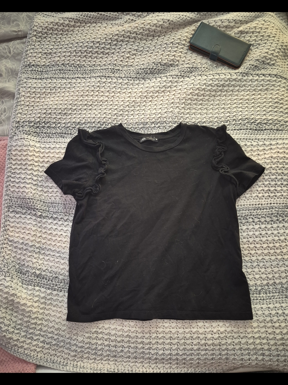 Ara Black Crewneck Tee